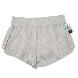 DSG Womens XL High Rise Stride Short Heather Texture White Brief Lined New